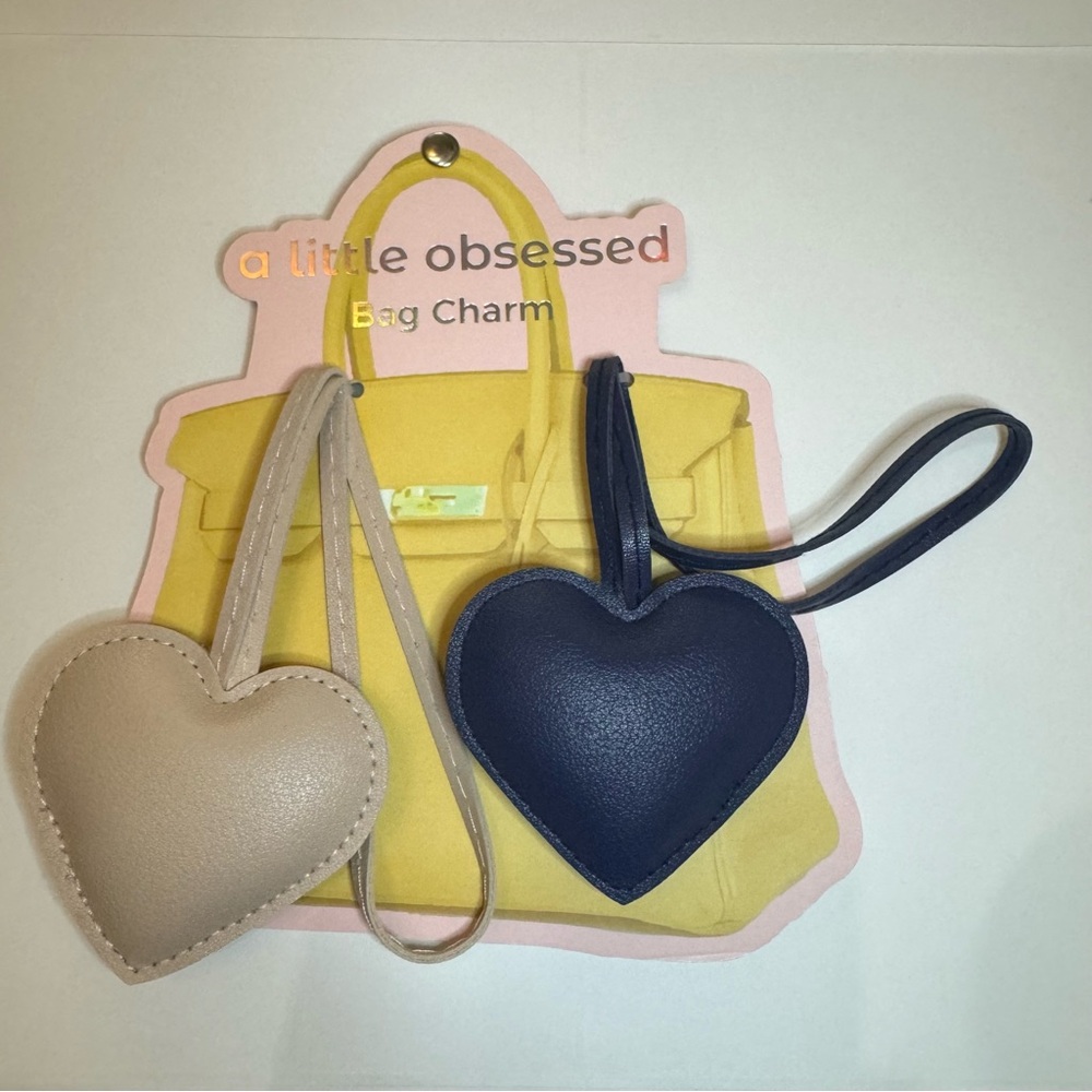 Heart bag charm